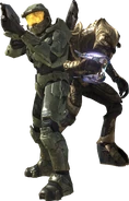 Halo3-Chief & Arbiter looking good-1024.png (1,53 МБ) Тел 'Вадам стоит бок-о-бок с Джоном-117.