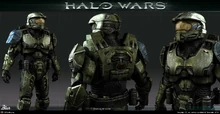 Урезанный концепт-арт брони "Мьеллнир" IV модели для Halo Wars.