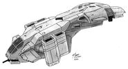 Ранний концепт "Пеликана" для Halo: Combat Evolved.