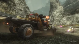 Картер в бою на грузовике.