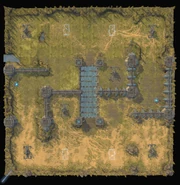 Вид карты сверху.