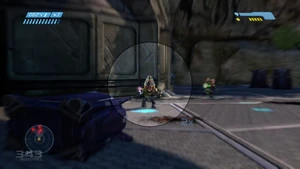 Двукратный оптический прицел M6D, проецируемый на головной дисплей "Мьёльнира".