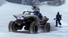 Зимний "Вепрь" на карте "Avalanche" в легендарном издании Halo 3.