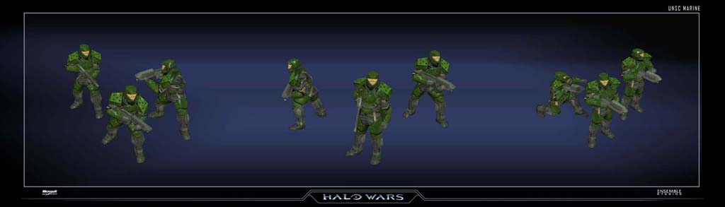 Enemy units. Войны Хало суд. Halo reach Marines Corps.