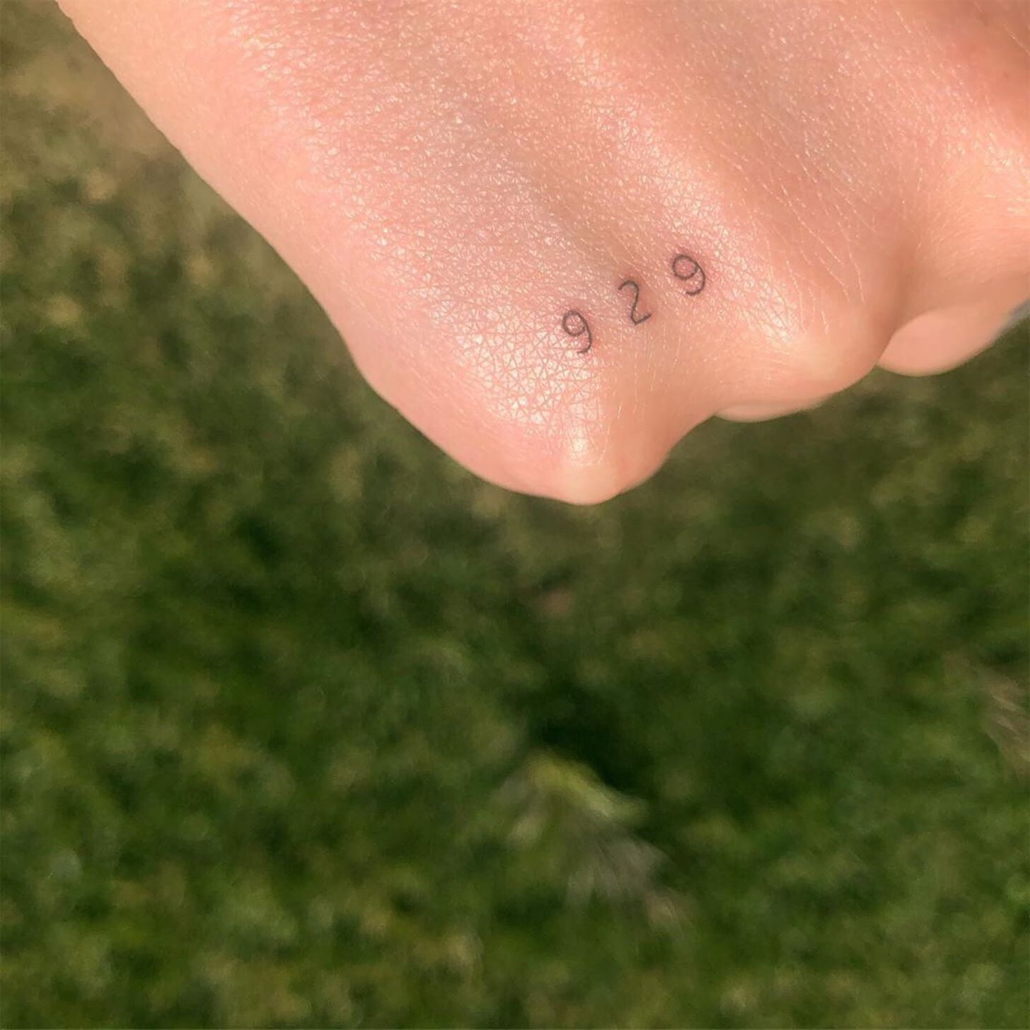 Halsey tattoo - Upside down Horseshoe