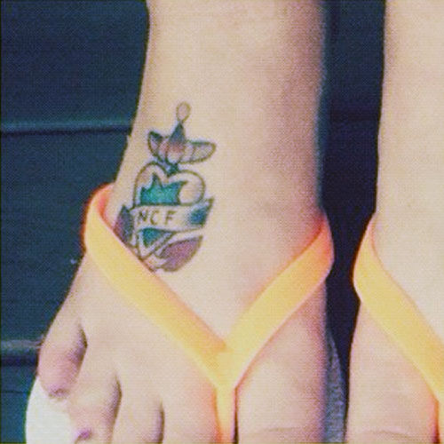 serendipity foot tattoo