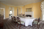 A room inside Alexander Hamilton's House.