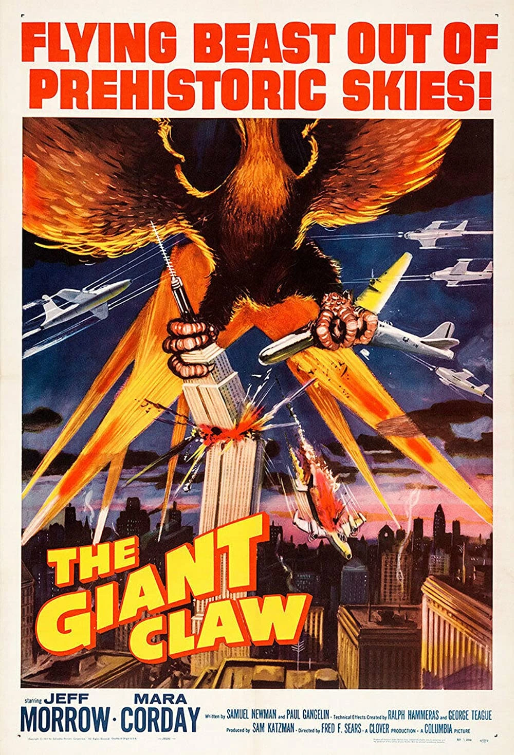 The Giant Claw (1957) | Hammer horror Wiki | Fandom, image size:1000x1469