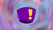 Professor Exclamation's hat (used to transition back to the Grant-Gomez residence without electricity)