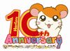 Hamtaro 10th Anniversary Logo.