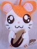 Tottoko Hamutaro Dechu Hamtaro with a Sunflower Seeds Mascot Plush Strap from FuRyu (Chara-Hiroba) 2012.