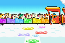 The Ham-Hams riding the Rainbow Train
