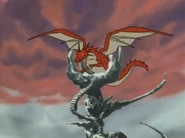 The Lord of the Forest, Transformed into a Dragon, at the top of the tower
