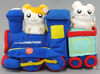 Tottoko Hamutaro: Hum-Hum Locomotive Hamtaro and Bijou Locomotive Plush [Unboxed] from Epoch 2001.