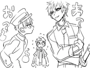 Sketch (Hanako, Teru, and Kou)