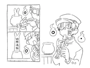 Hanako and Mokke Sketch 2016-05-20