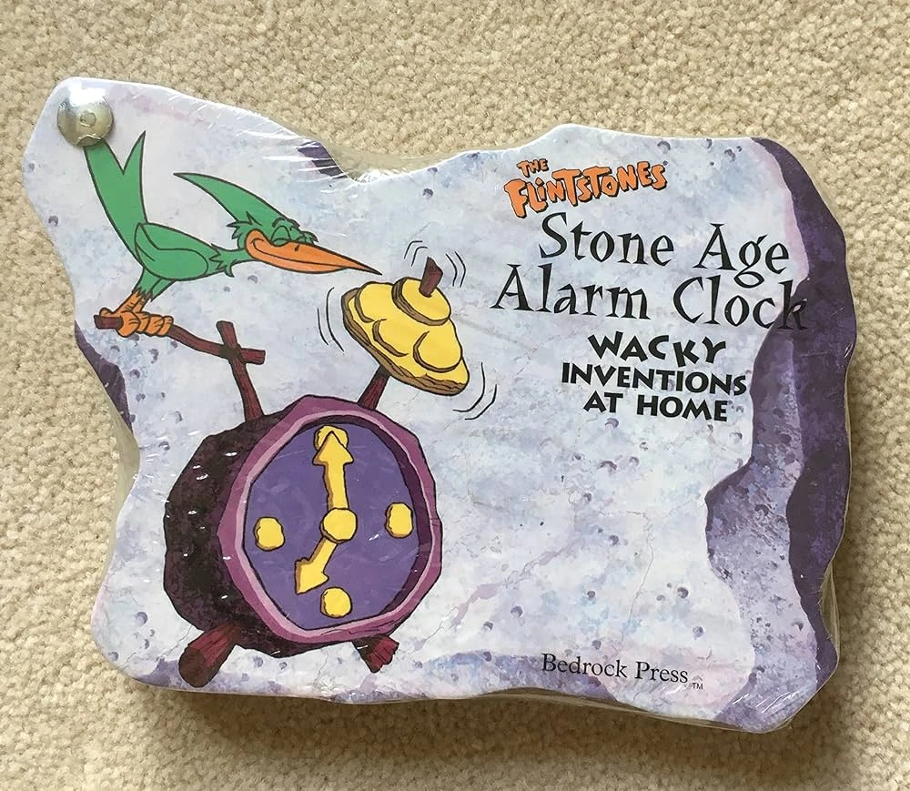 The Flintstones, Stone Age Alarm Clock Wacky Inventions at Home