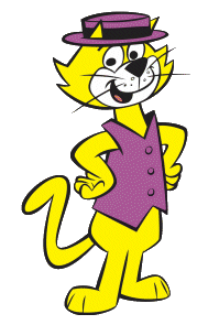 cartoon yellow cat