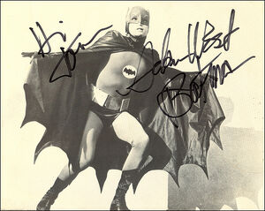 Autographed Adam West Photo