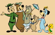 Ranger Smith Yogi Bear Cindy Bear Boo Boo Bear Huckleberry Hound Yakky Doodle