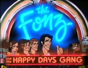 The Fonz and the Happy Days Gang