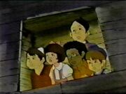 Rascals at treehouse window