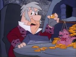 Fred as Scrooge