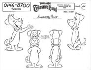 Huckleberry-Hound-Four-Page-Set-Of-Hanna-Barbera-Model