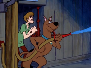 Scooby Using A Hose