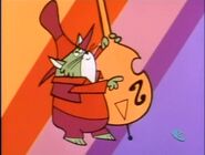 Scoots playing standup bass (from a music video)