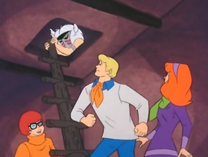 Man ghost attacks gang