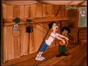 Alfalfa pulls weights