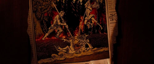 They battle a witch.