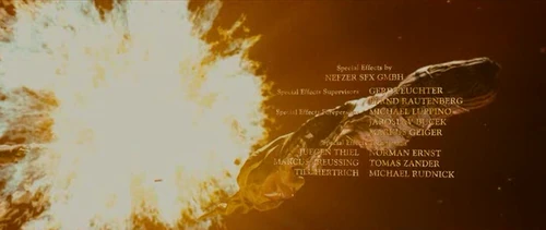 An explosion caused by the wand.