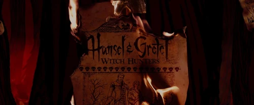 Hansel & Gretel: Witch Hunters burning poster.