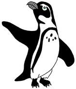 Manny as a african penguin