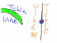 Esequiel's drawing of a Tickle Vine and a Tickle Vibrator by Penguin-Lover