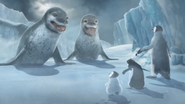 Happy Feet Two Video Game - Leopard Seals, Mumble, Ramon and Erik cutscene