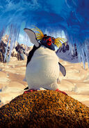 Lovelace as a rockhopper penguin in Happy Feet