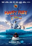 Ramón (in the water) in the Happy Feet Two poster