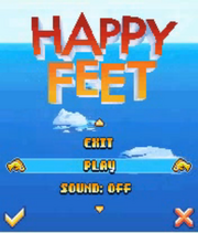 Happy Feet Mobile Game Menu