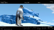 Mumble looking at the kids going to the ice bridge in Happy Feet 2 reel