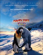 Gloria in a consideration poster of Happy Feet Two