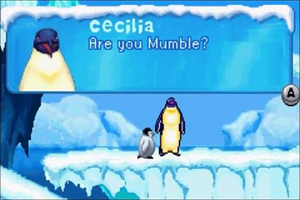 Cecilia in Happy Feet GBA Game