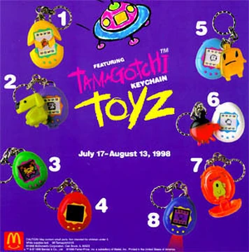 1998年たまごっち Tamagotchi Toyz (McDonald's, 1998) | Kids Meal Wiki | Fandom