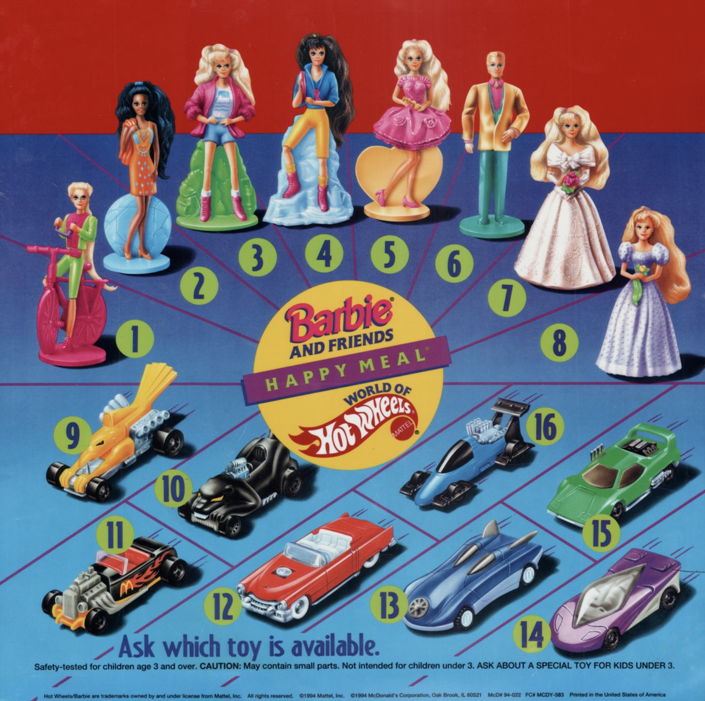 Barbie Hot Wheels McDonald s 1994 Kids Meal Wiki Fandom