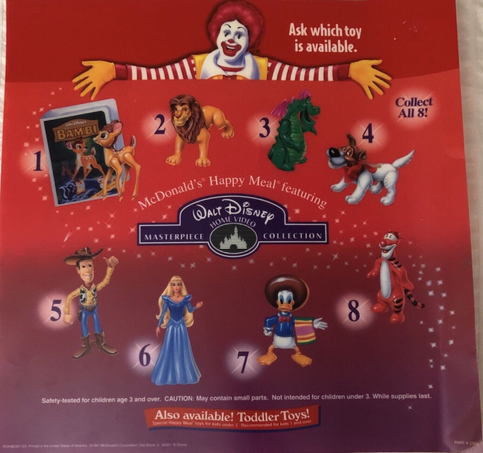 Disney Masterpiece Alice in Wonderland McDonalds Happy Meal Toy From 1 –  Treasuretique