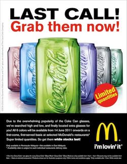LIMITED EDITION COCA COLA GLASSES WITH MCDONALDS, Malaysian Foodie