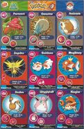 Burger King Pokémon Master sheet #6 (Front).