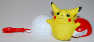 Pikachu talking plush, one of the most difficult toys to find at the time. There are three Pikachu talking plush on the set, each plush says one phrase like "Pikachu", "Pika-chu" or "Pika pika",